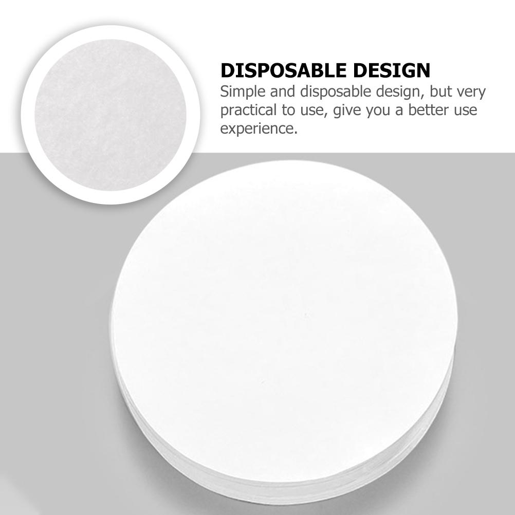 500 Sheets Sealed Paper Drink Mats Leak Proof Coffee Cup Leak-proof Films Sealing Round Spill Papers Silicone