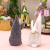 2pcs Easter Gnome Plushes Rabbit Standing Doll Swedish Tomtes Dwarfs Ornaments for Kitchen Tiered Tray Decorations