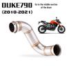 DUKE790 Titanium Exhaust Front Section: Non-Destructive AR Tail Upgrade.