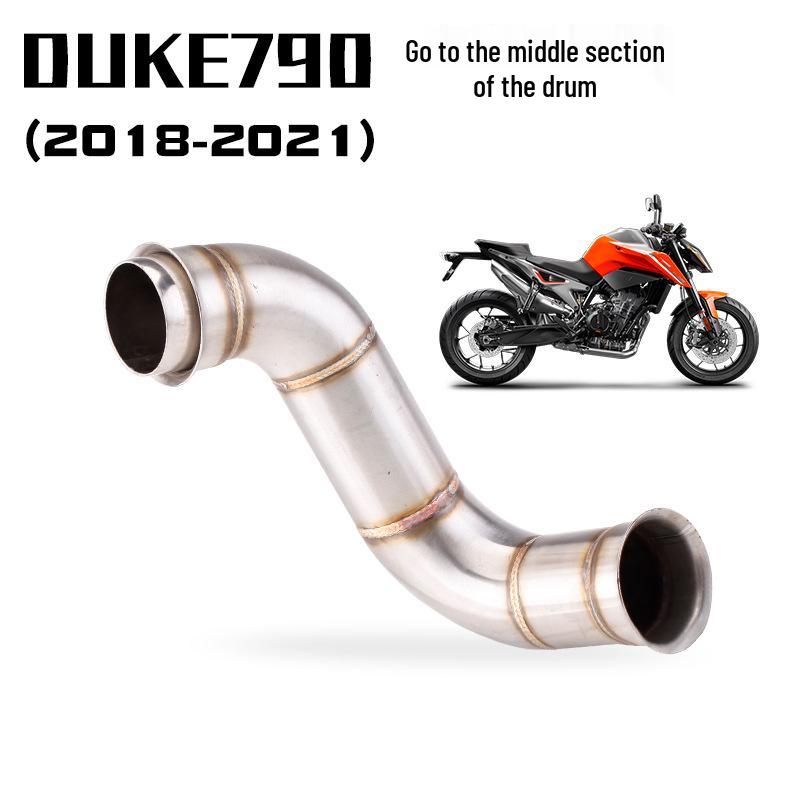 DUKE790 Titanium Exhaust Front Section: Non-Destructive AR Tail Upgrade.