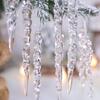 Grenzüberschreitender kreativer transparenter Eiszapfen-Schmuck für Weihnachtsbaumschmuck