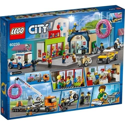 LEGO City Giant Crane Truck In Action! Donut Shop Opening 60233 Building Blocks Toy for Boys