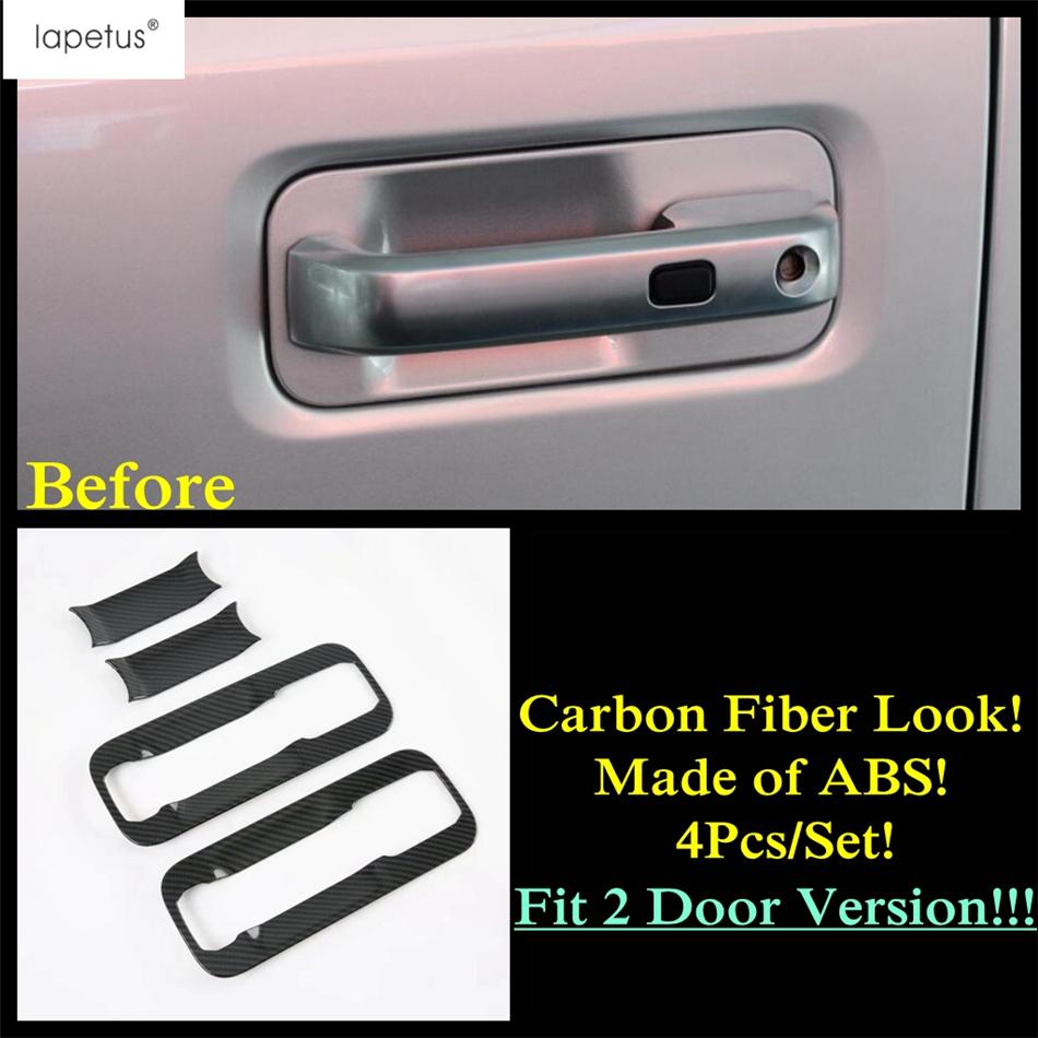 Carbon Fiber Side Door Handle Bowl Decoration Protection Cover Trim Accessories For Ford F-150 / Raptor 2015 -  2 / 4 Door