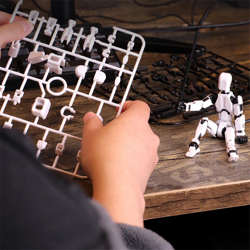 13 bewegliche Actionfiguren mit Gelenken, Gestaltwandler-Roboter, 3D-gedruckte Schaufensterpuppe, Charakter zum Zusammenbauen, Spielzeug für Eltern und Kinder, Spiel, Geschenke für Kinder, Druckentlastungsspielzeug