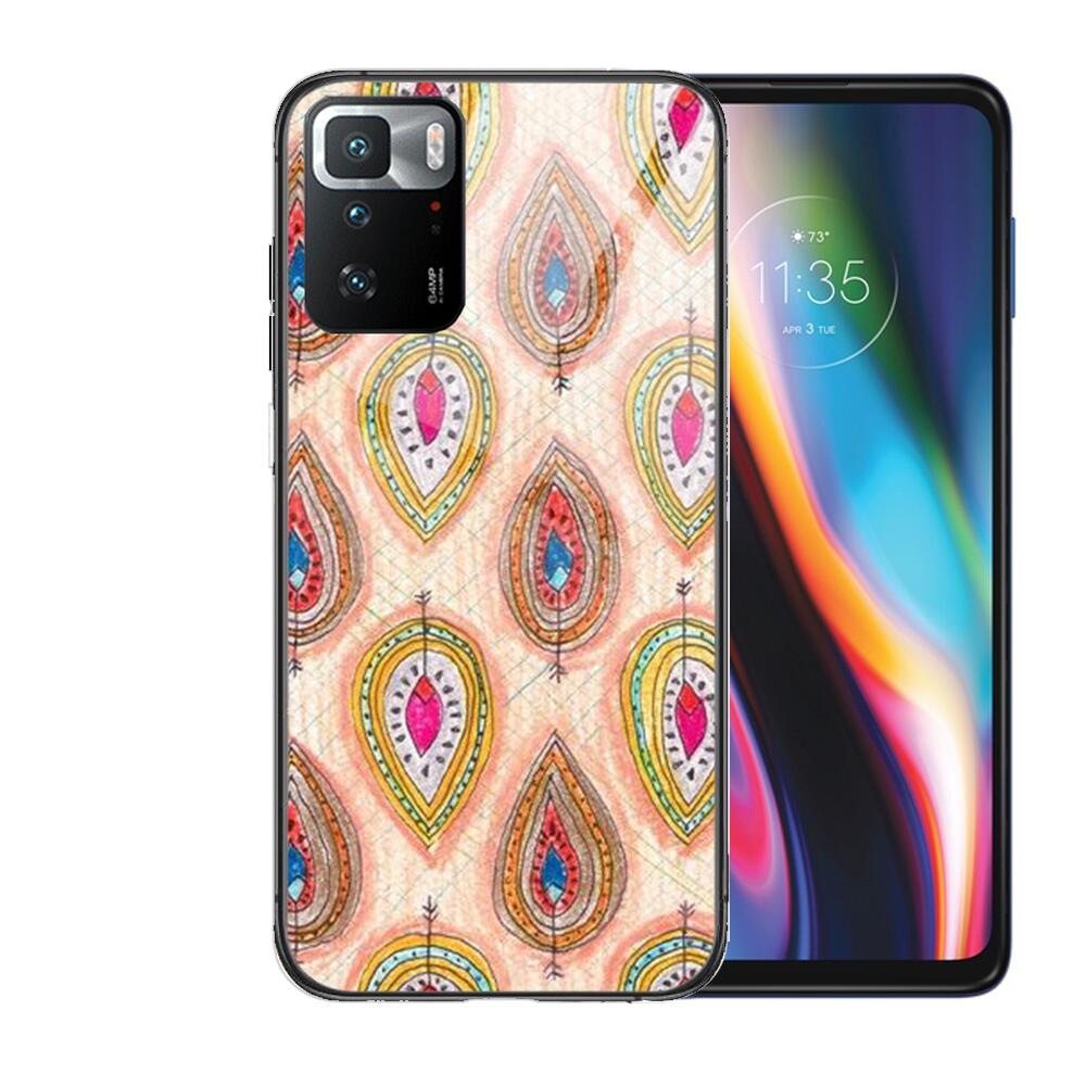 Art Flowers Banana Leaf Tempered Glass shell Phone Case For XiaoMi Redmi Note 10 9S 8 7 6 5 A 10t Pro 9T Cover Pre Cases