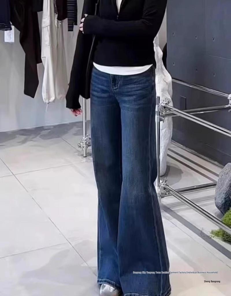 Plus Size High Waist Flare Jeans for Women - Autumn 2025 Style