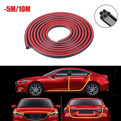 Soundproofing Car Weather Stripping 5M Hood Sealing Strip Durable Car Door Seal Automobiles