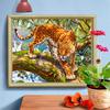 Animal Diamond Painting 5D leopardí plný vŕtací krížový vyšívací steh