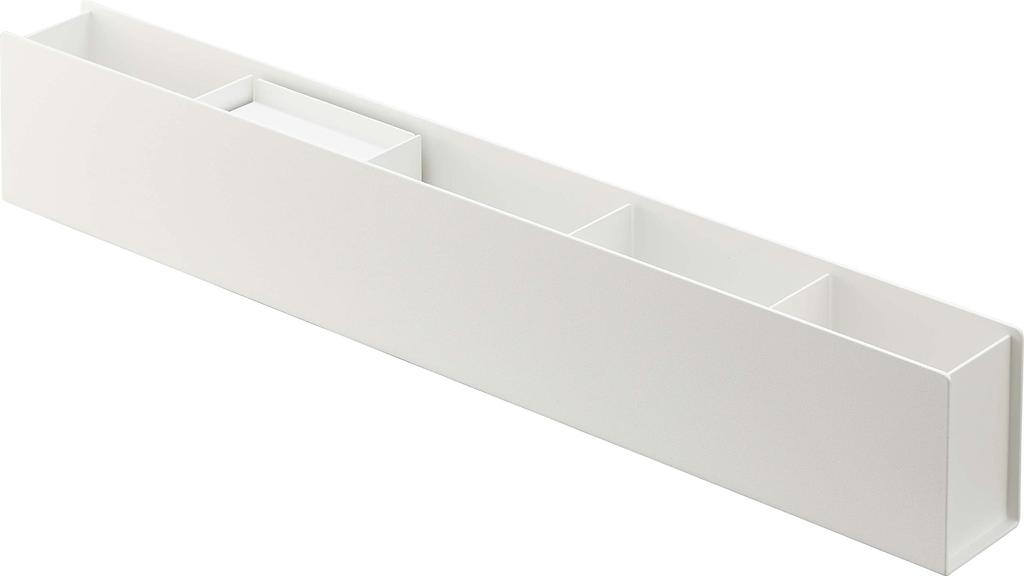 Yamazaki Jitsugyo Slim Desk Organizer White, Š50 x H5 x Tower Storage Box, úložný prostor na stůl, cca 5985. V 8,2 cm