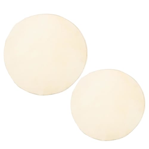 NOLITOY 2-Piece Goat Skin Drum Head Replacement Accessories, Approx. 30cm + 35cm, Round Drum Skins for Easy Replacement
