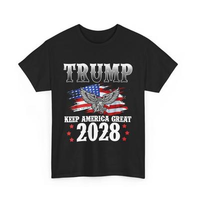 Trump 2028 Shirt, Keep America Great Amerikanische Flagge Trump 2028 T-Shirt