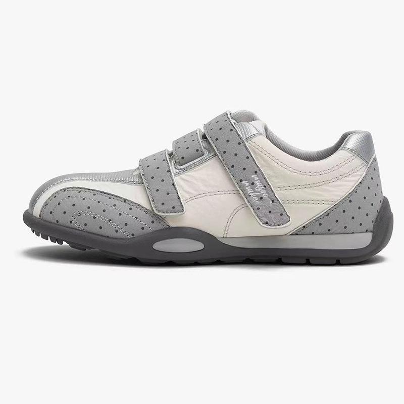 Niche design Velcro German training shoes women's shoes 2025 autumn new retro polka dot platform sports and leisure shoes