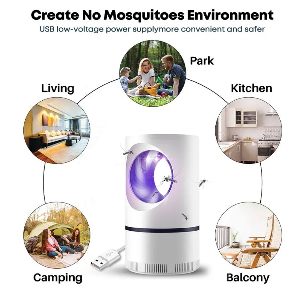 5PCS Led Mosquito Lamp 360° Mosquito Mini Uv Mosquito Killer Lamp Mosquito Lamp Mosquito Repellent Usb Powered Portable Easy To Clean