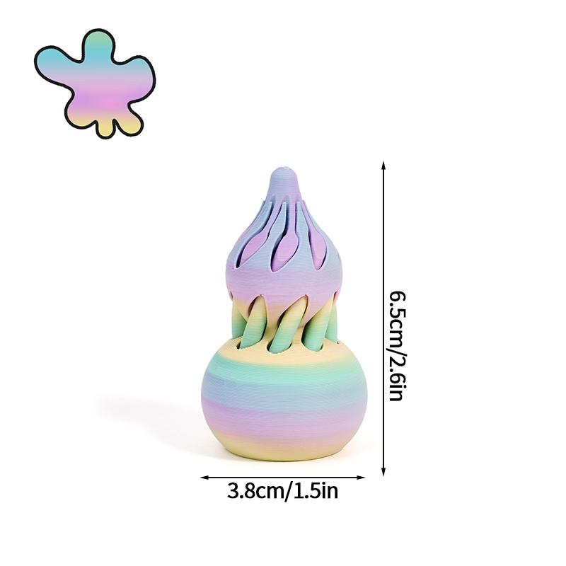 3d Printed Toys Desk Accessories Three-dimensional Pyramid Printed Spiral Cone Helix Screw Rotating Stress Relieving Spiral Cone