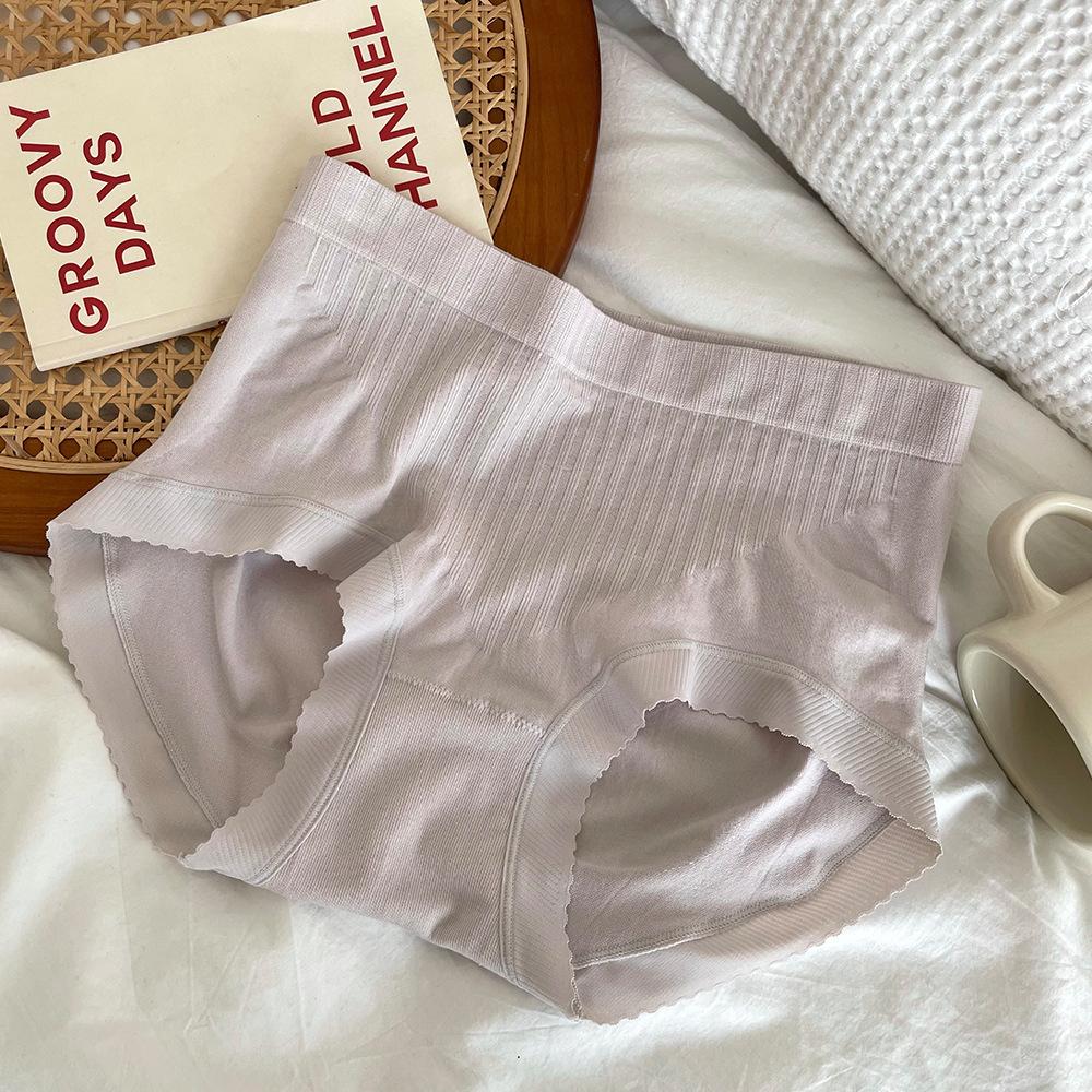 

Lady Spring Cotton Anti Bacterial Hip Breathable Non Trace Waist Triangle Briefs one size сірий колір/фіолетовий