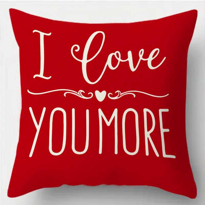 Vikama 4 Valentine'S Day Pillowcases, Heart And Gnome Designs, Machine Washable, Perfect For Home Sofa Decor