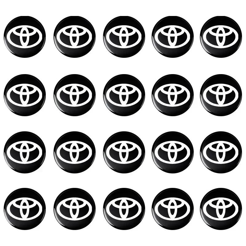 Guscio Portachiavi Auto 14mm Adesivo Logo Emblema Simbolo Per Toyota GR Gazoo Racing Supra Corolla Parti Sport 86 Yaris Grmn Corolla