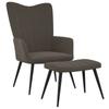 Day and Night - Day and Night Relaxation Armchair with Dark Gray Velvet Stool