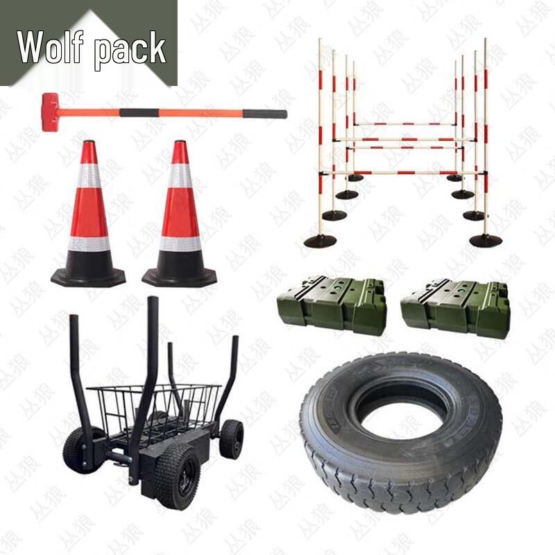 Conglang Fitness Sled with Wheels for 400M Obstacle Training