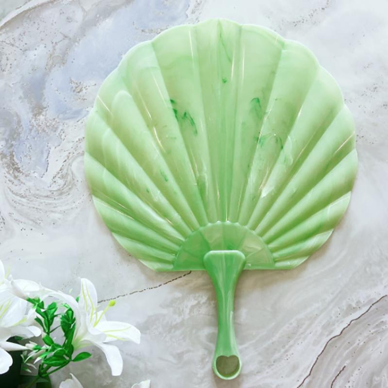 

Летний пластиковый портативный вентилятор, новый китайский вентилятор с ручным приводом, прохладный бриз, реквизит для выступлений, танцевальных вечеринок и фотографий зелёный