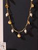 Qiong Yao Luxury Baroque Freshwater Pearl Necklace - Elegant Handmade Beaded Clavicle Chain for Women
