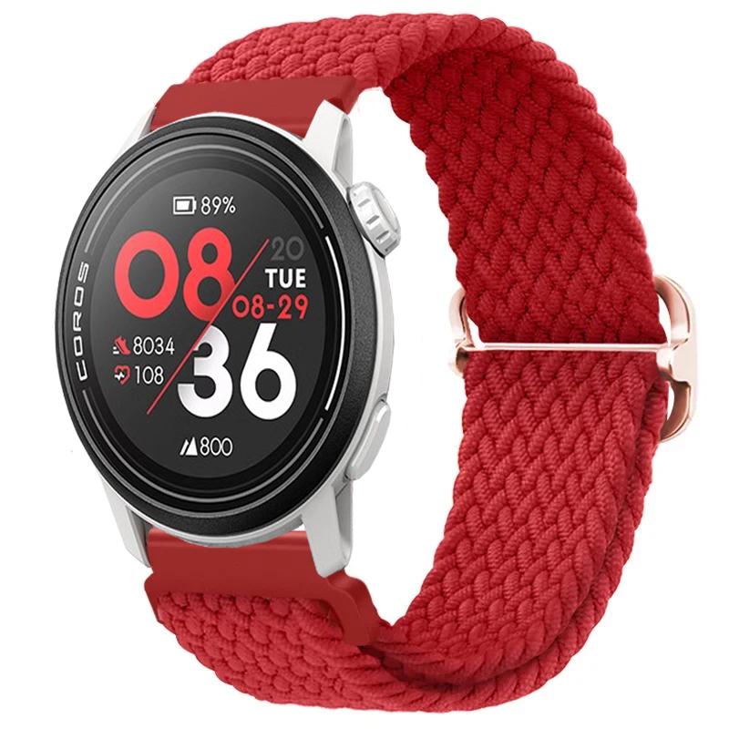 20/22mm Gevlochten Nylon Bandje Voor COROS APEX 4/PACE Pro/4 3 2 Verstelbare Armband Voor CMF Watch 3/2/1 Pro Suunto Race 2/S/Run Band