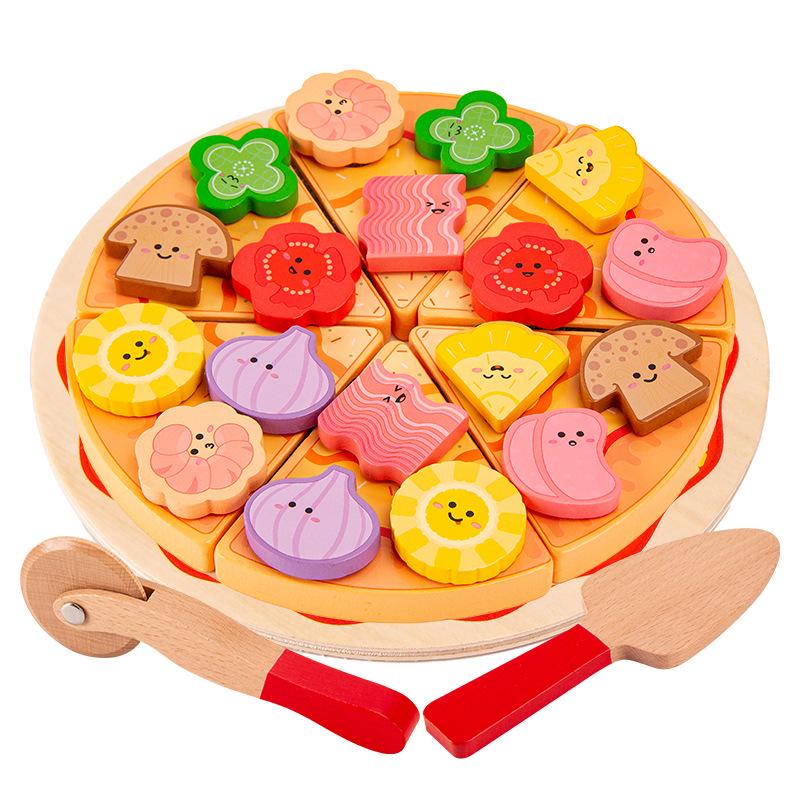 Wooden Burger Stacking Puzzle for Kids: Early Cognitive & Hands-on Play