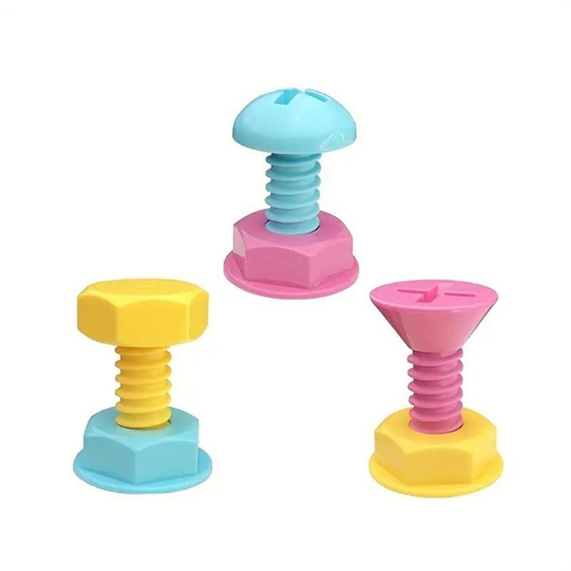 

3Pcs Creative Screw Shape Adhesive Wall Hooks for Hanging Towels Keys and Backpacks in Kids Rooms Car Interior Decors 1