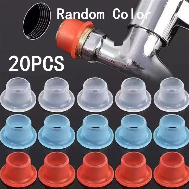 10-200PCS Random Color Faucet Leak-proof Sealing Gasket Washer Silicone Raw Belt Rubber Pipe Hose Prevent Dripping Leakage Plug