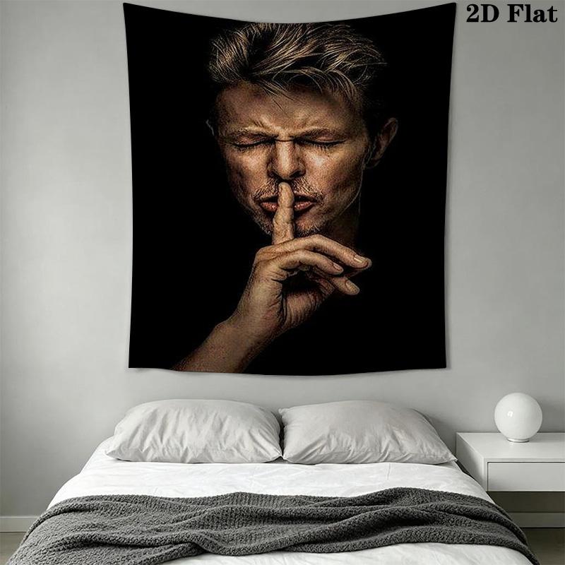David Bowie Ziggy Stardust Concert Poster Tapestry Wallmounted Background Cloth Atmospheric Background Cloth Wall Decoration