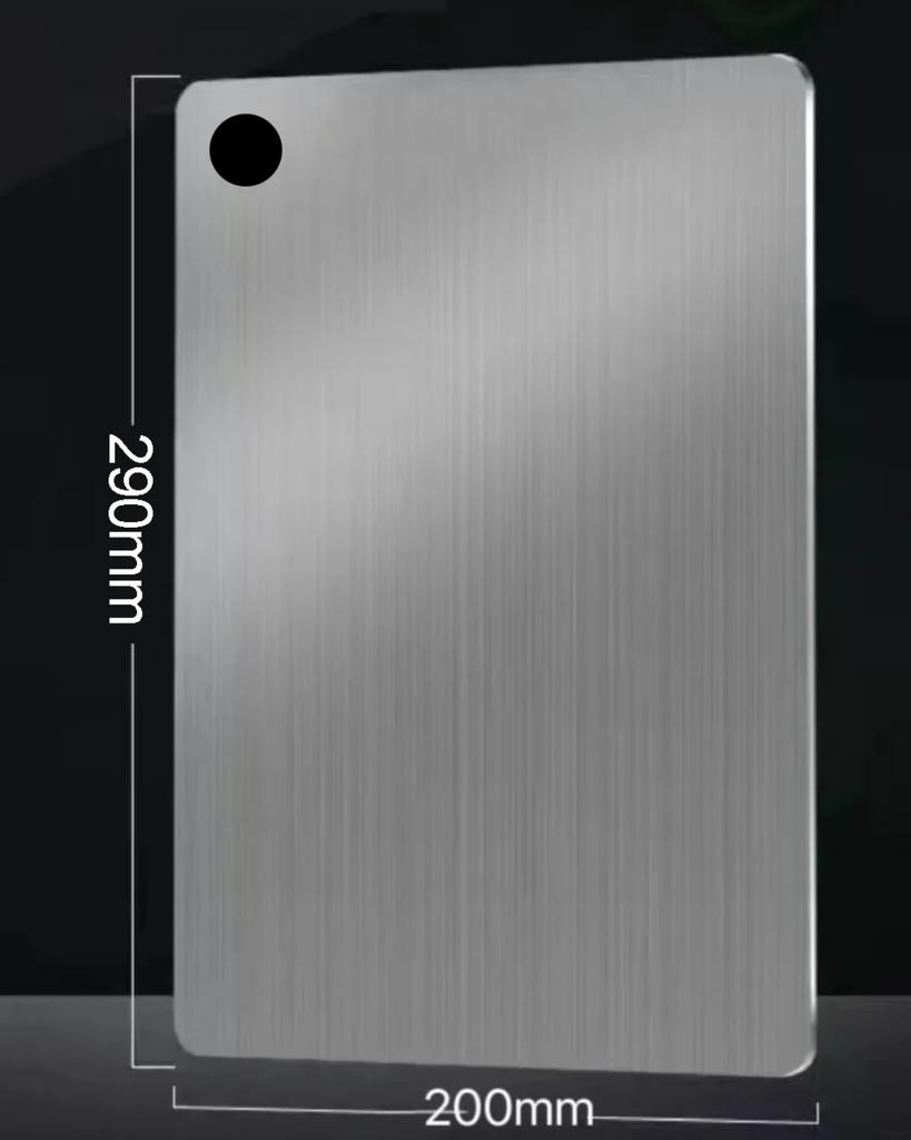 304 Stainless Steel 5 Size Thickened Chopping Board Cutting Board Antibacterial Mildew-proof Kneading Dough Board Kitchen