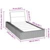 Sun Lounger with Floating Cushion Beige Poly Rattan