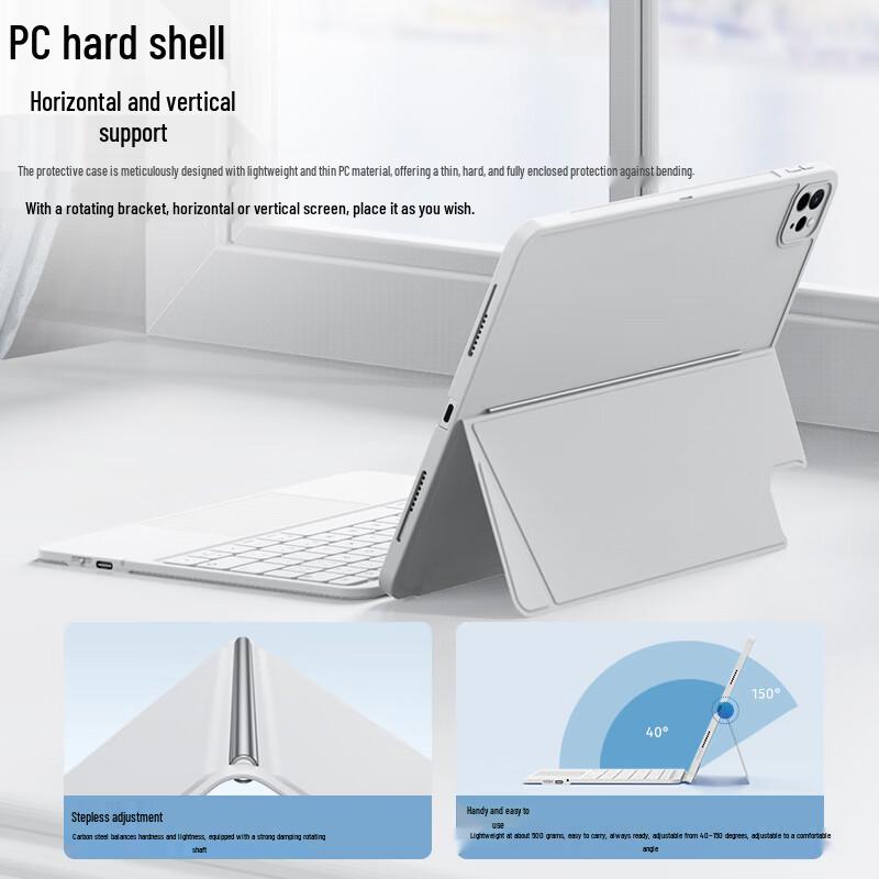 ZhiSihui Magnetic Detachable Bluetooth Magic Keyboard Folio for Apple iPad