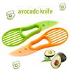 Cuchillo y rebanador doble para aguacate: Herramienta de cocina multifuncional
