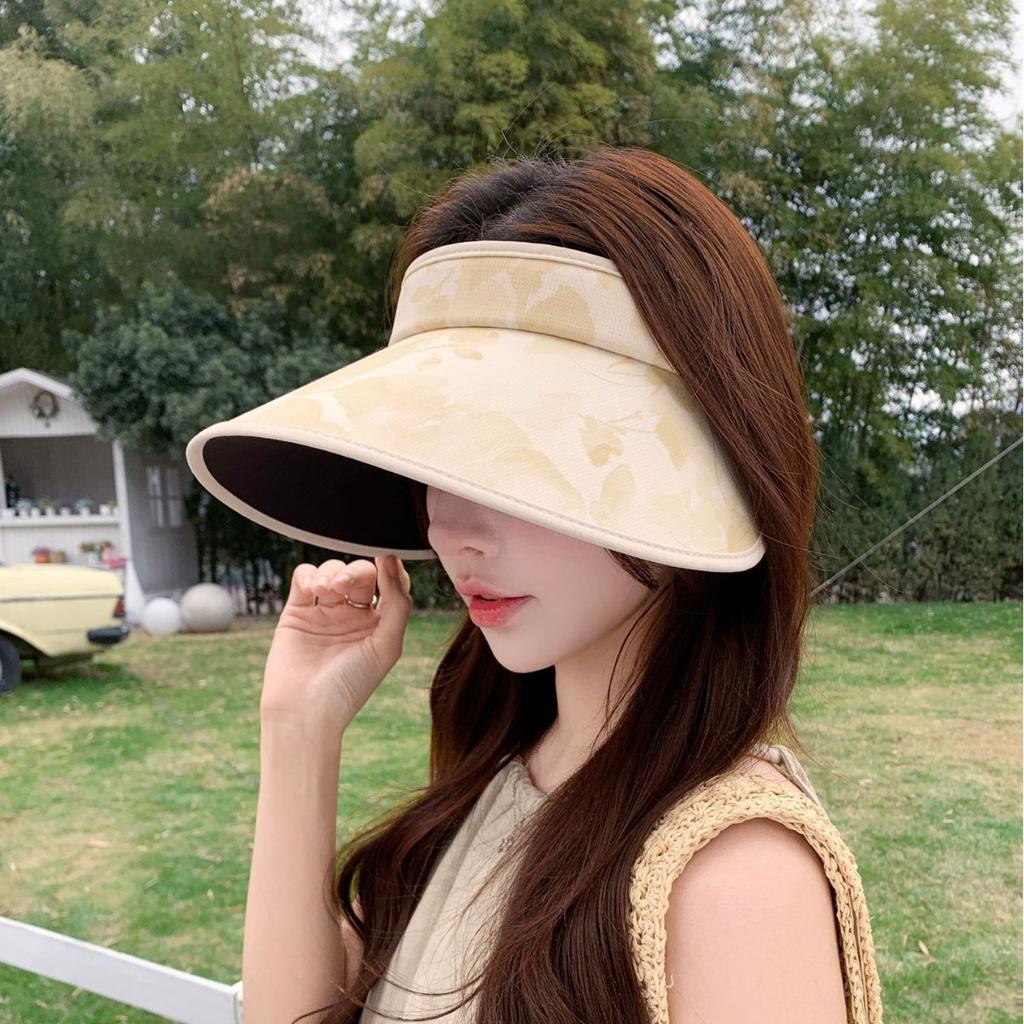 Empty Top Casual Versatile Sunscreen Hat Women'S Summer Uv Protection Big Brim Sun Hat Outdoor Sun Hat