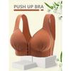 Women's Elegant Style Bra, Nursing Stretchy Bra With Front Closure, Comfort Support Underwear