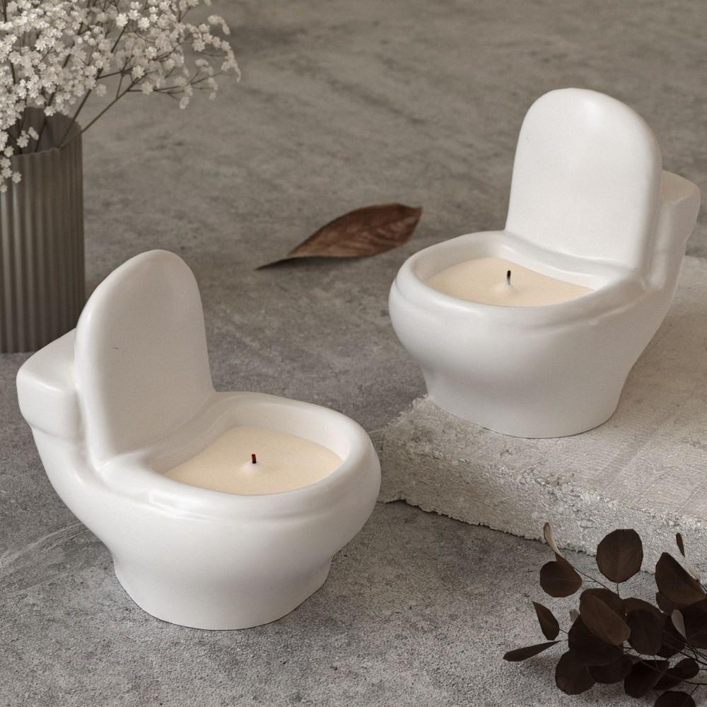Non-Stick Silicone Toilet Mold 3D Toilet Shape Toilet Wax Candle Mold  Home Enthusiasts