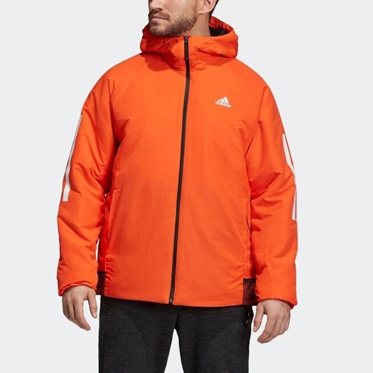 Adidas Puffer Jacket Winter Men's Orange Yellow DZ1405