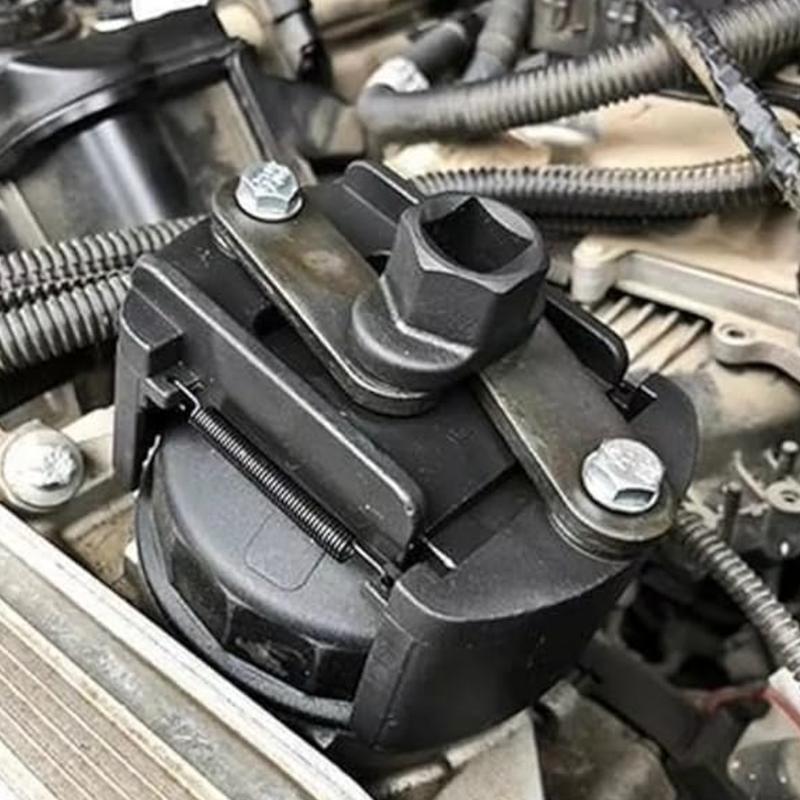 Heavy Duty 2 Jaw Oil Filter Wrench With Auto Locking Grip And Spring Load Mechanism For Car Motorcycle Maintenance
