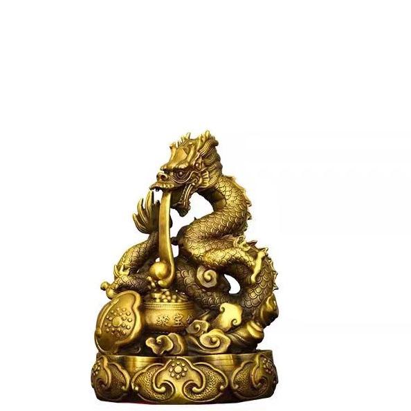 12 Chinese Zodiac Animal Figurines Set Pure Copper Rat, Ox, Tiger, Rabbit, Dragon, Snake, Horse, Goat, Monkey, Rooster, Dog,Pig