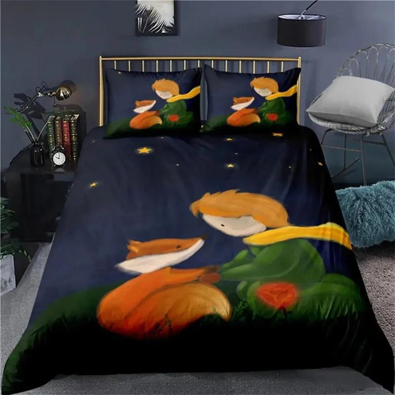 Anime Malý princ Le Petit Prince Povlečení Chlapci Dívčí Povlečení na přikrývku velikosti Queen Povlečení na polštář Dětská dospělá