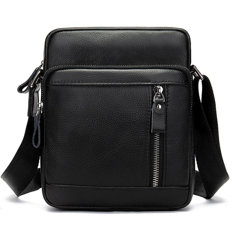 Real Leather New Men s Bag Shoulder Genuine Business Crossbody Top Layer Cowhide Men