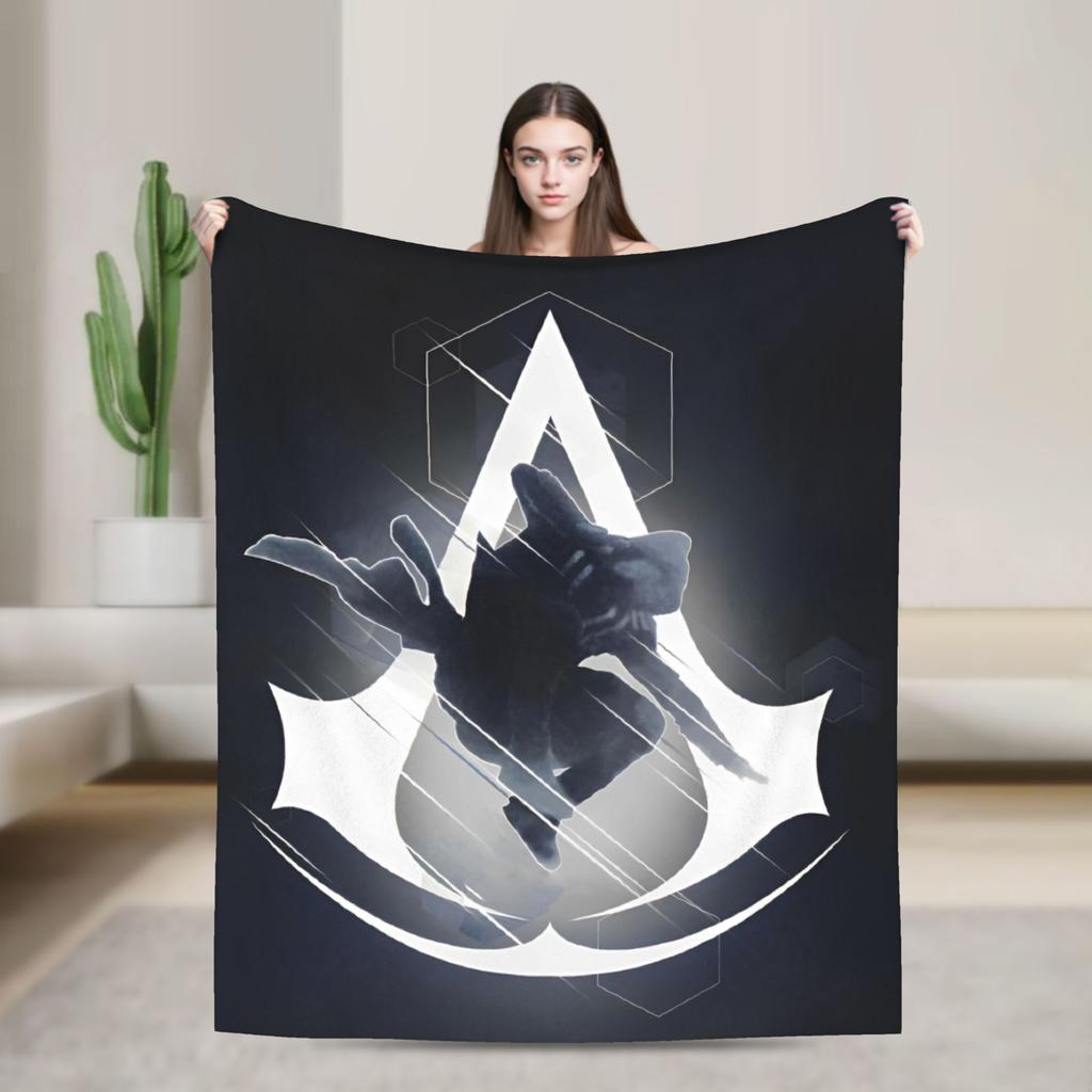 A-Assassin's Creed Deky Flanelové Vintage Teplá Přehozovádeka na přehoz Podzim/Zima