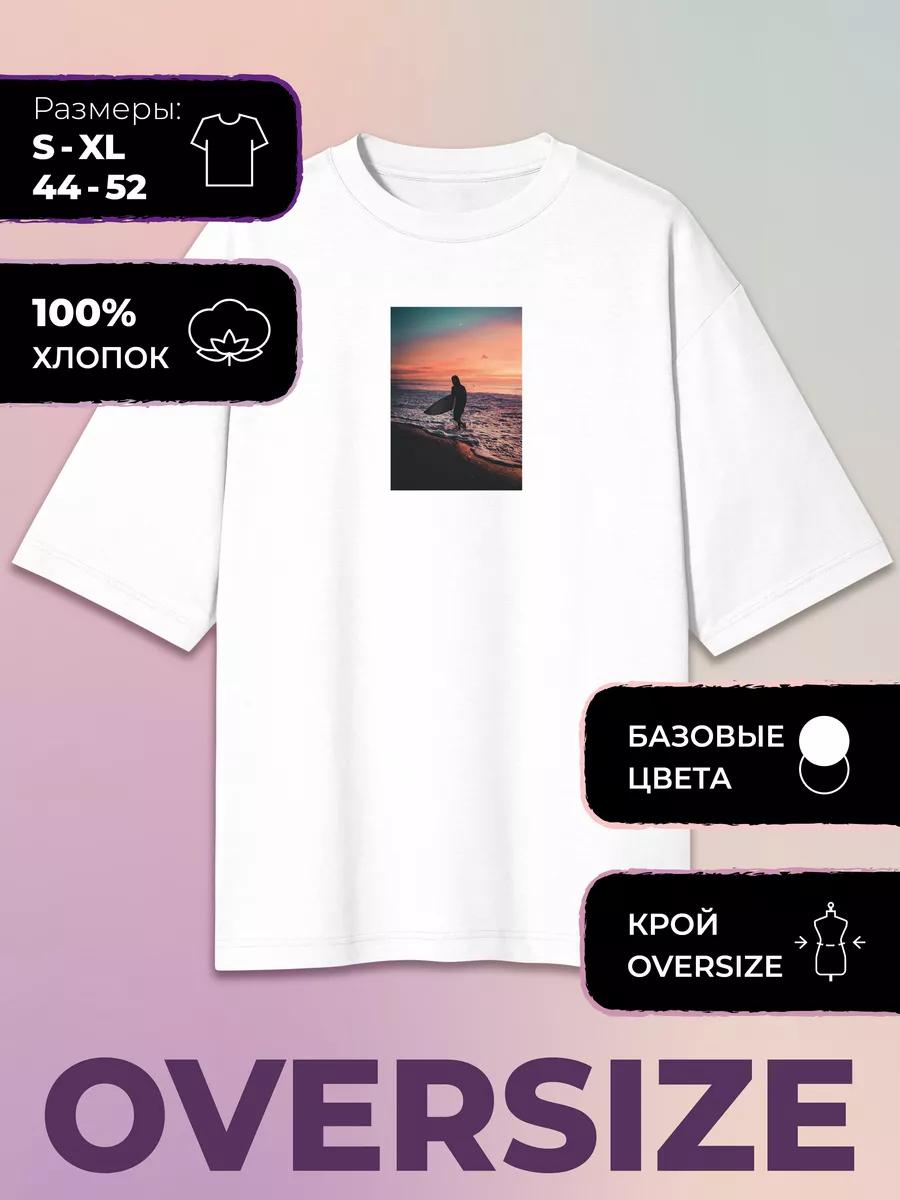 Oversized Printed T-shirt Surf Miami Club - Surf XL