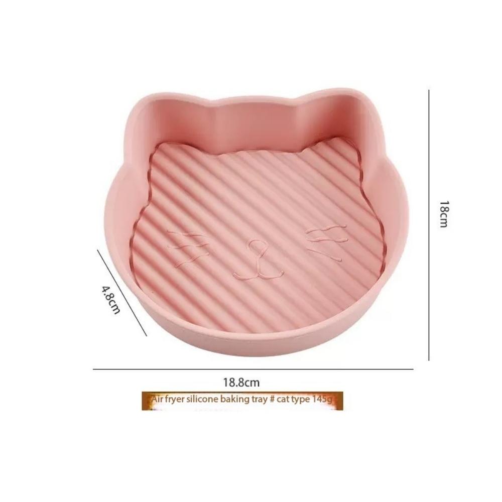 Cartoon Food-Grade Silicone Mat for Air Fryer Baking Tray Cake Mold Oven Baking Mat Animal Baking Mold