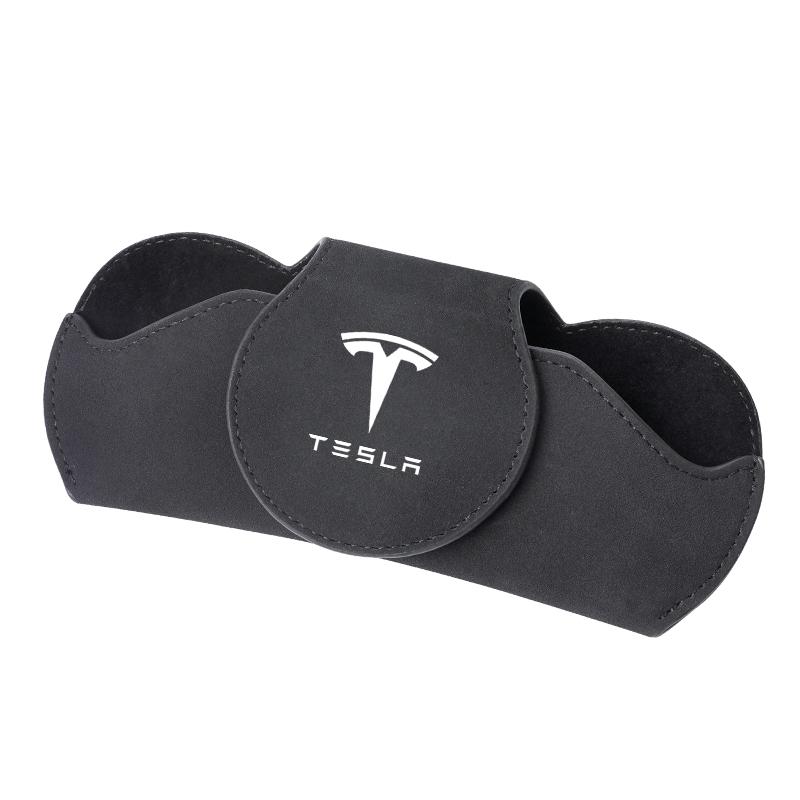 

Car Interior Sun Visor Glasses Clip Sunglasses Box For Tesla Model 3 Highland 2023 Model S Model X Model Y Model Y-Eur Roadster