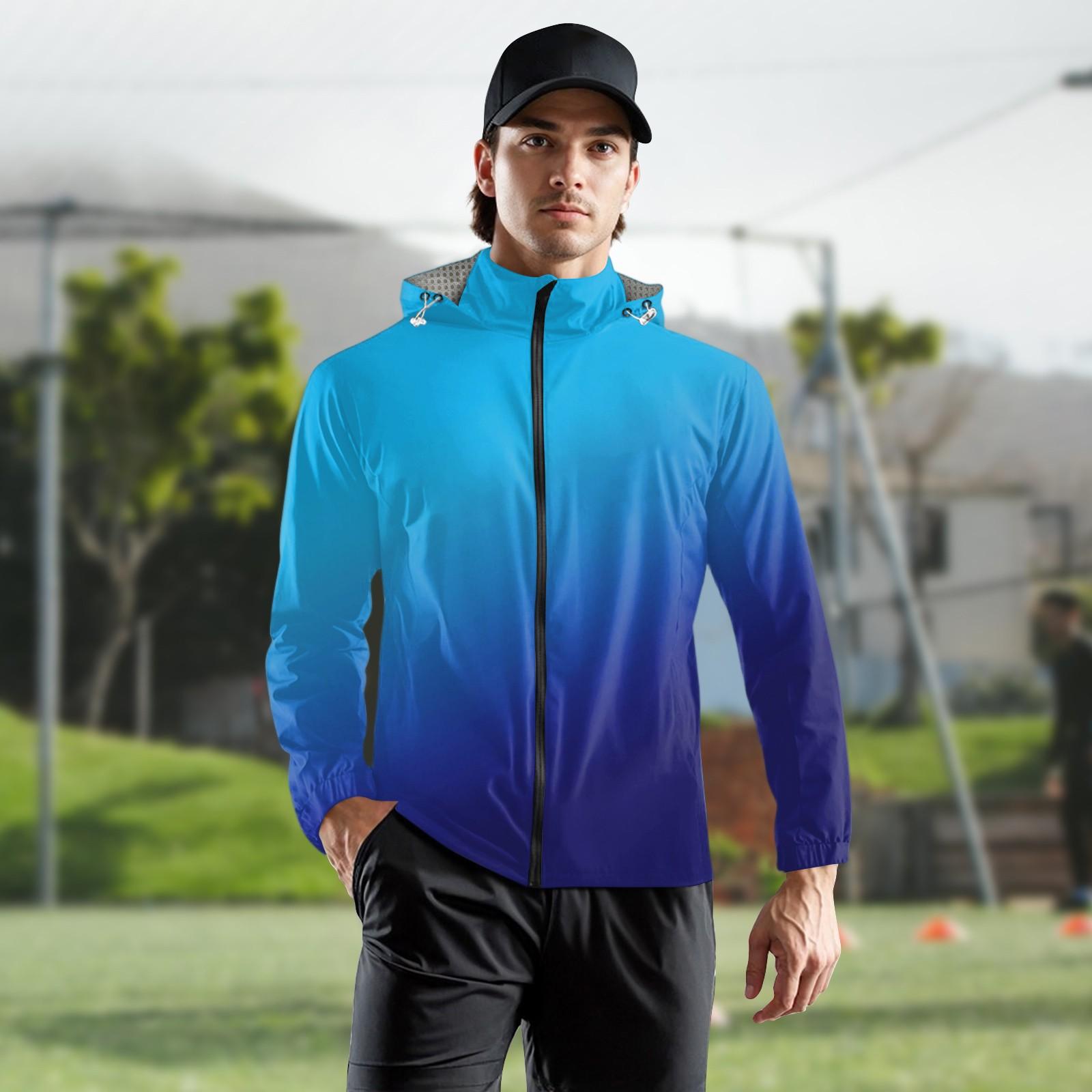 

Детская Взрослая Модная Толстовка с Капюшоном с Принтом Тренировочная Ветрозащитная Дождестойкая Солнцезащитная Спортивная Куртка для Бега Фитнеса Быстросохнущая Куртка XXL