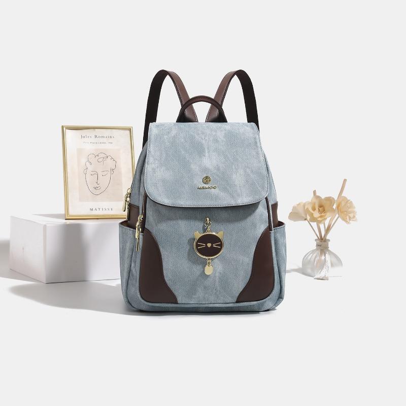 Temperament Versatile Women's Backpack New Premium Sense Simple Anti-splashing School Bag Going Out Commuter Backpack Women