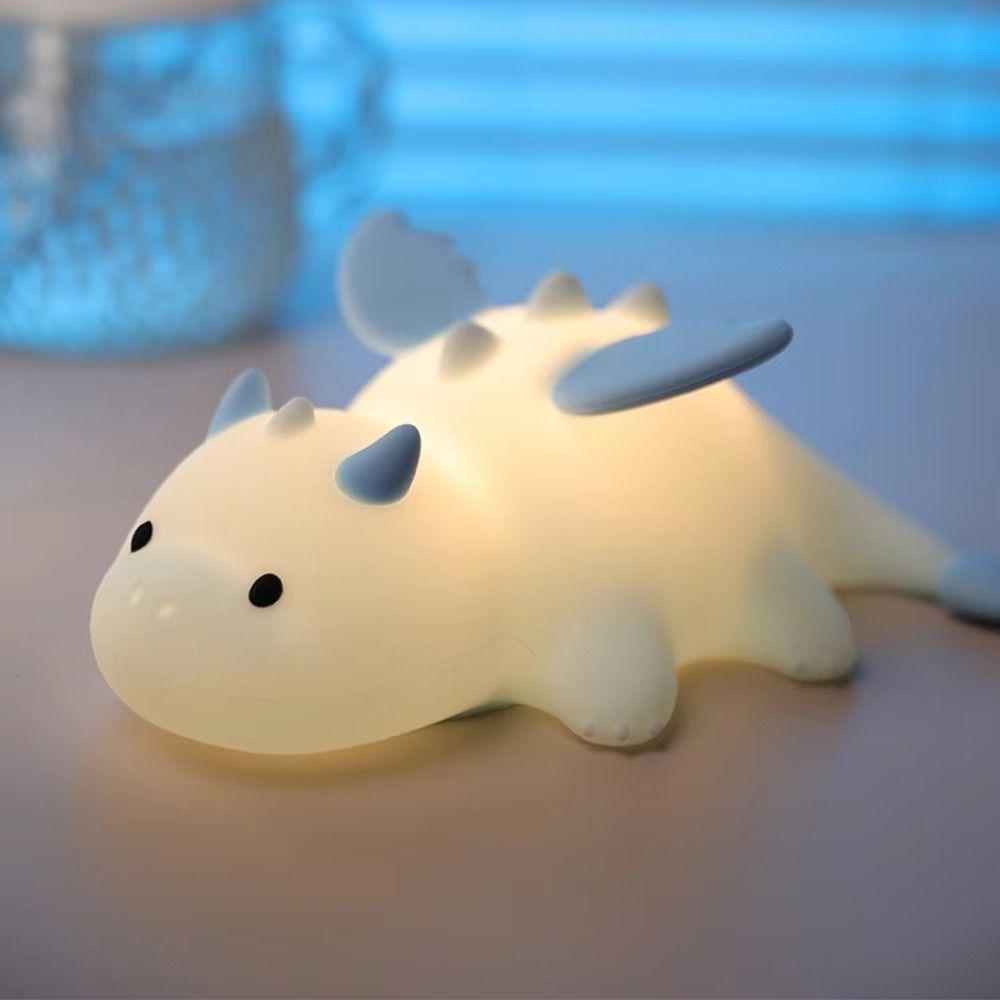 7 Colors Dragon Night Light Timer Function Dimmable Night Light Bedside Lamp Nursery