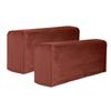 2PCS New Stretch Sofa Armrest Covers Furniture Removable Sofa Cover Solid Elasticity Couch Arm Protector